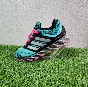 Womens Adidas Springblade Mint Pink Running Shoe 7 CFM Sample Shoe